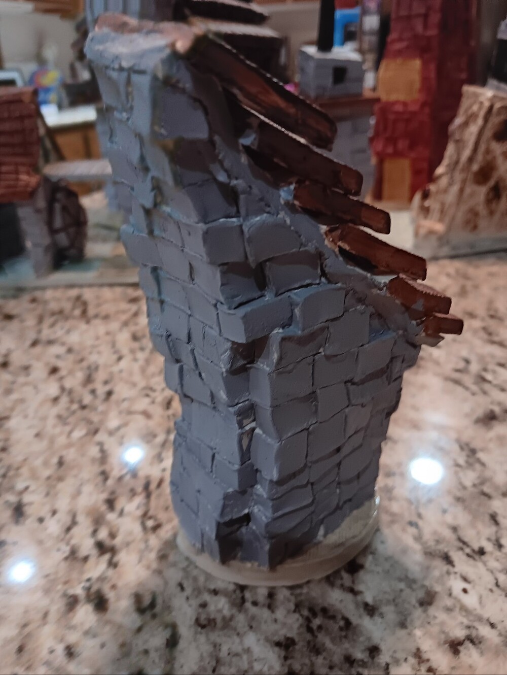 Ceramic Tall Shed Sculpture - Picture 3 of 3